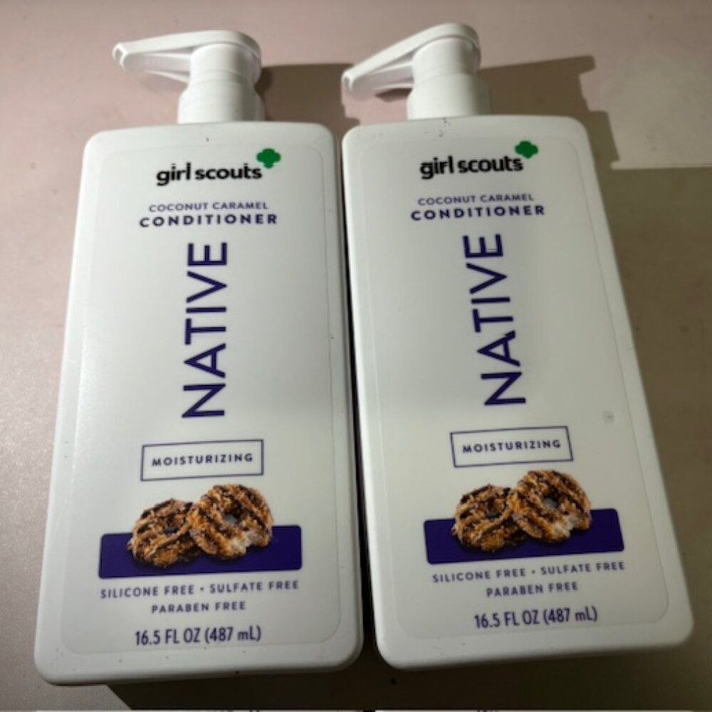 NEW- 2 Native Girl Scouts Coconut Caramel Conditioner